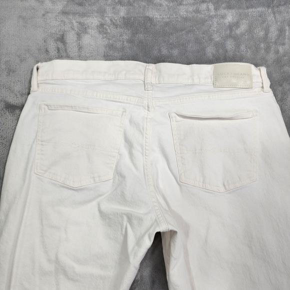 Lucky Brand Jeans Womens 14/32 White Mid Rise Sweet Boot Bootcut Stretch Denim - Picture 3 of 15